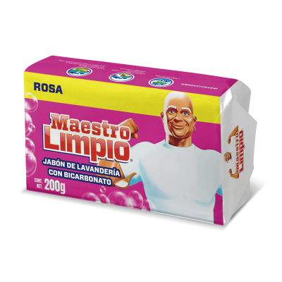 MaestroLimpio_Jabón en barra_Rosa_200g